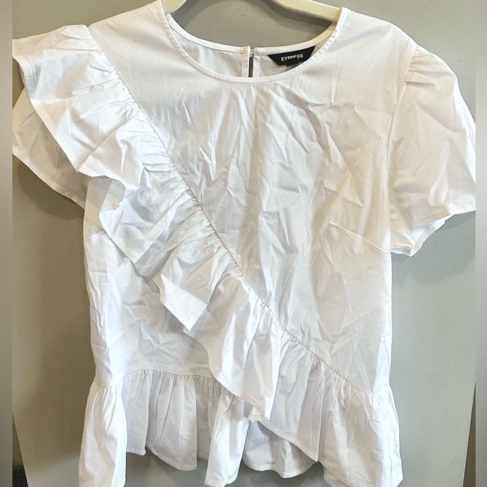 Express, Women’s Blouse, White, Size M
